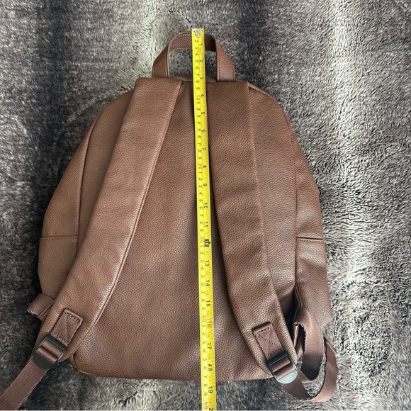 Zara Faux Leather Zippered Backpack - Picture 4 of 8